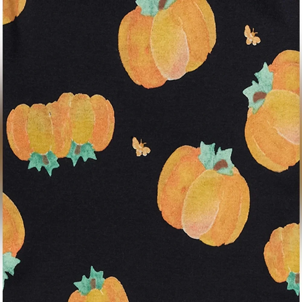 Burt’s Bees Baby Midnight Pumpkin Organic Pjs Set Cotton Size 12 Months Fall - Picture 2 of 9